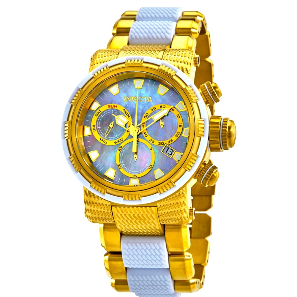 NWT Stylish Men’s Invicta 48mm Mother of Pearl Watch